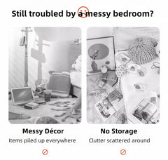 Warm White Nightstand Wooden Legs Knobs Open Storage Two Drawers Modern Design