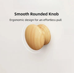 Warm White Nightstand Wooden Legs Knobs Open Storage Two Drawers Modern Design