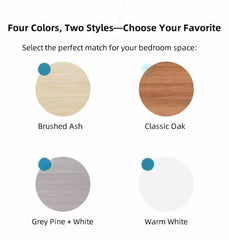 Minimalist Nightstand White Double Drawer Safety Tray Design Wooden Handles