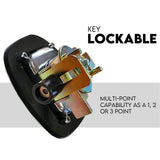 Black Whale Tail T Handle Lock Latch/Compression Lock Trailer Ute Toolbox