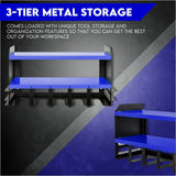 Power Tool Organiser Wall Mounted Drill Storage Organizer Holder XU1 Blue