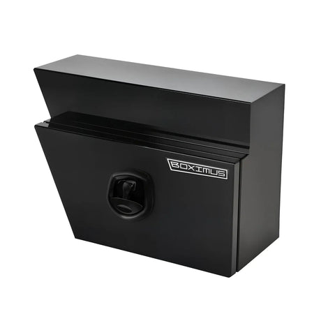 Under Tray Tool Box Underbody Pair Set 600mm Black Aluminium