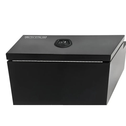 Under Tray Tool Box Underbody Pair Set 600mm Black Aluminium