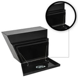 Under Tray Tool Box Underbody Pair Set 600mm Black Aluminium