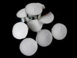 50 Pack Bulk Tea Light Candles - White Smokeless Tealights Unscented - 9 Hour Burn Time