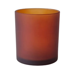 10 Pack Brown Frosted Glass Votive Tealight Candle Holders House Party Centerpiece Xmas Wedding Decor Glass Candlestick Party Decorations Bridal Valentines Event