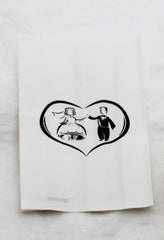 100 Pack Wedding Cake Bags Greaseproof Wax Paper Slice Take Home Favour Bride Groom in Heart