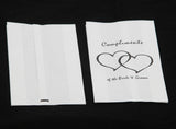 200 Pack Wedding Cake Bags Greaseproof Wax Paper Slice Take Home Favour Heart n Message
