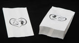 200 Pack Wedding Cake Bags Greaseproof Wax Paper Slice Take Home Favour Bride Groom in Heart