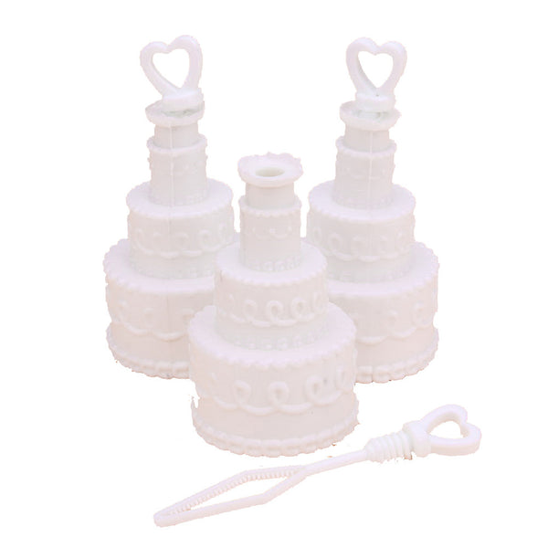 50 Pack Mini Wedding Cake Bubble Bottles send off wedding favors custom party favors
