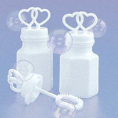 100 Pack Mini Wedding Heart Bubble Bottles send off wedding favors custom party favors