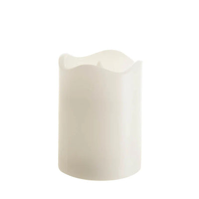 5 Pcs LED Block Pillar Candle White Flameless Safe Indoor Battery Power Party Home Decor Wedding Xmas Table Centrepiece