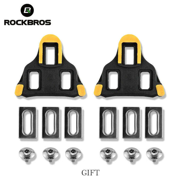Self Lock Clip In Bike Pedals LOOK KEO Cleat MTB Road 700C Hybrid BMX - Rockbros Black