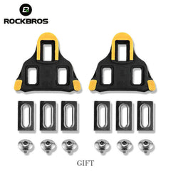 Self Lock Clip In Bike Pedals LOOK KEO Cleat MTB Road 700C Hybrid BMX - Rockbros Black
