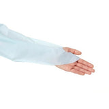 50 Pcs Disposable PPE Gown Protective Workwear Suit Thumb Hook Sleeve Coverall Apron Blue Medical Cleaning Painting