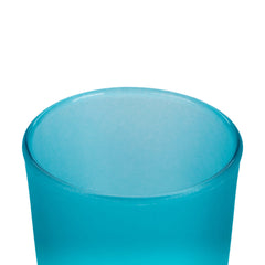 20 Pack Turquoise Frosted Glass Votive Tealight Candle Holders House Party Centerpiece Xmas Wedding Decor Glass Candlestick Party Decorations Bridal Baby Shower Event