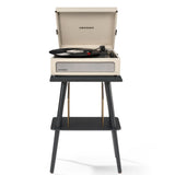 Crosley Voyager Bluetooth Portable Turntable + Crosley Turntable Stand Bundle - Dune