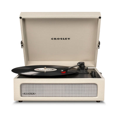 Crosley Voyager Bluetooth Portable Turntable + Crosley Turntable Stand Bundle - Dune