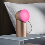 Lexon Orbe Portable Led Lamp With Moving Head - Gold