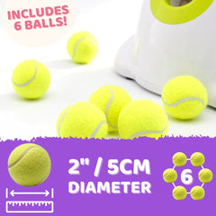 Automatic Ball Launcher Throwing Machine Dog Toys Interactive Tennis Pet 3Balls