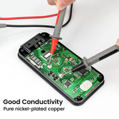 KAIWEETS Soft Silicone Electrician Test Leads Kit CAT III 1000V & CAT IV 600V with Alligator Clips and Needle Probe for Fluke/AstroAI/INNOVA Multimeter Electronic Clamp Meter 8PCS