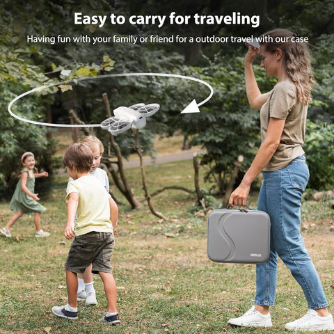 STARTRC Carrying Case for DJI Neo Portable PU Storage Protective Bag for DJI Neo Fly More Combo Accessories, Compatible with RC-N3 Remote Controller, Neo Intelligent Flight Battery, Charging Hub