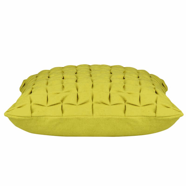 Flux Mustard Yellow 3D Textured Cushion Cover