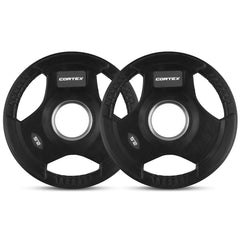 CORTEX 2.5kg Tri-Grip Olympic Plates 50mm (Pair)
