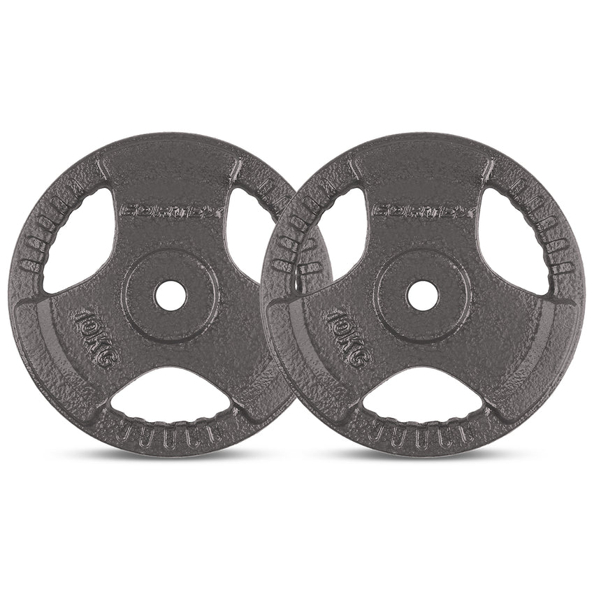 CORTEX 10kg Tri-Grip Standard Plates 25mm (Pair)