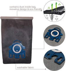 Reusable Vacuum Cloth Bags for Miele GN & FJM Vacuum Cleaners
