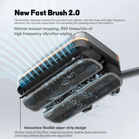 T6 Wet Dry Mop Head for Dyson V7, V8, V10, V11, V15 & GEN5 Vacuum Cleaners