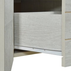Bedside Table 2 drawers Storage Table Night Stand MDF in White Ash