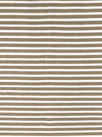 Beige cream striped cotton kilim rug190x250 cm