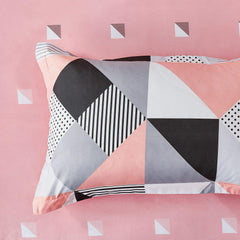 Print Microfibre Quilt Cover Set (3Pcs) - Ultra Soft, Comfy, Luxurious Duvet Cover with Zipper Closure - Elegant Design Quilt Cover Set for Bedding - Lila - King Size