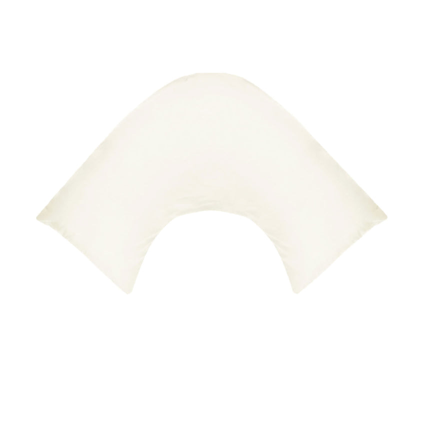 280TC Polyester Cotton V Shape Pillowcase Ivory