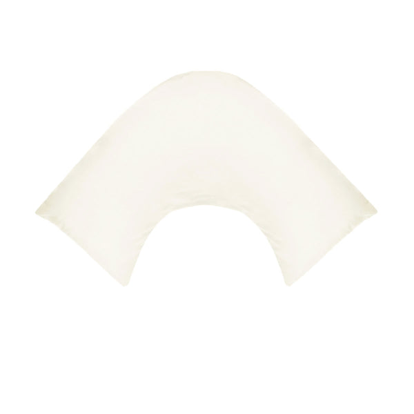 280TC Polyester Cotton V Shape Pillowcase Ivory