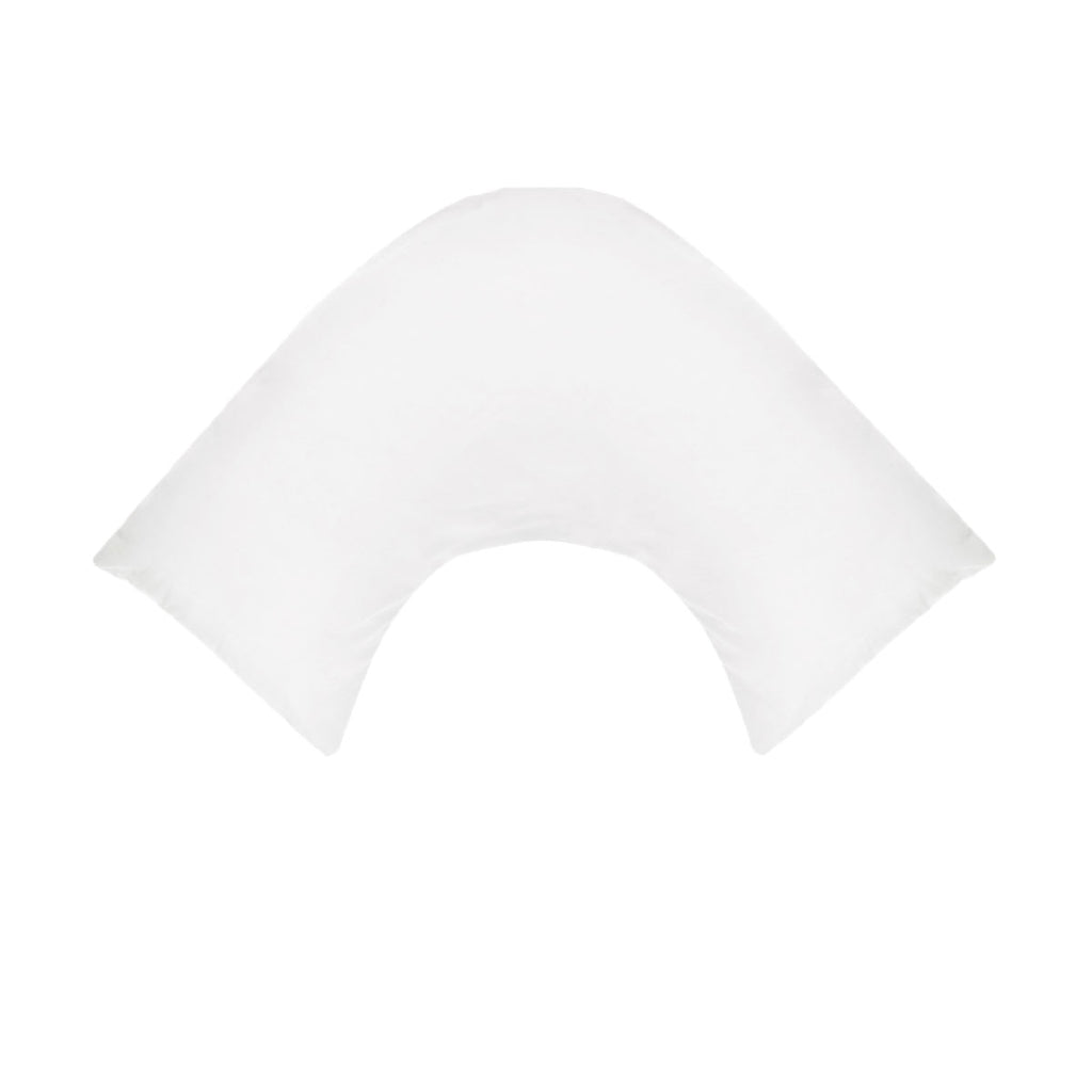 280TC Polyester Cotton V Shape Pillowcase White