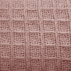 Cotton Waffle Blanket Dusty Pink Single