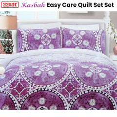 225TC Kasbah Mandala Cotton Rich Easy Care Quilt Cover Set Queen