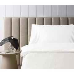 Accessorize Self Tanning Polyester Cotton Sheet Protector 145cm x 220cm White