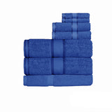 Kingtex 550gsm Cotton 7 Pce Bath Sheet Set Royal Blue