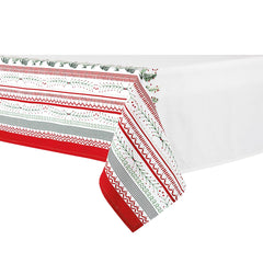 Ladelle Wonderful Christmas Xmas Festival Cotton Tablecloth Oblong 10 Seater 150 x 265 cm