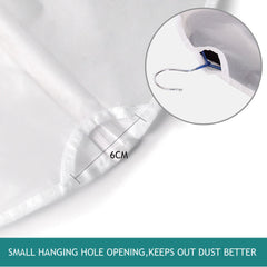 6Pcs Suit Dress Clothing Dust Cover Bag Jacket Wardrobe Storage Coat Protector (2M+2L+2XL)