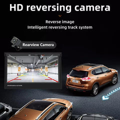 7in Universal Retractable Screen For Apple Carplay AndroidAuto With 12LED Rearview Camera