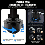 Universal 3in1 Car Cup Holder Tray Phone Mount Drink Food Table Tidy Organizer