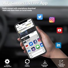 4 Channel 5G WiFi Dashcam FHD 1080P 170° Wide Angle G-Sensor with 64GB Card