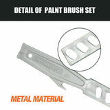 5Pc Paint Brushes Set Artist Acrylic Staining Home Garden Painting Handy Tool
