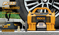 INGCO Air Compressor Car Tyre Deflator Inflator Pump 160PSI Auto Stop & Fittings(no battery and charger)