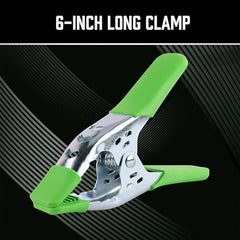SWANLAKE 16-Pack 6-inch Strong Spring Clamps Set, Large Super Heavy Duty Spring Clamps Metal Anti-Slip Grip Handle - 2.5 inch Jaw Opening