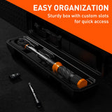 3Pc 1/4" Drive Click Torque Wrench Ratchet Socket Adaptor Extension WorkShop